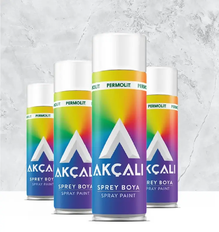 Akçalı Sprey Boya 400 ml Parlak Siyah - Görsel 2