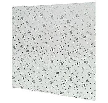 60X60 cm PVC PLAKA BEYAZ YILDIZ DESEN ASMA TAVAN