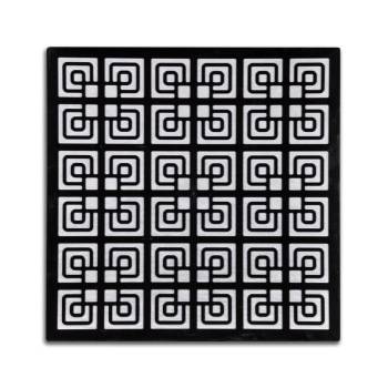 60X60 cm DEKORATİF PLAKA YONCA DESEN SİYAH ASMA TAVAN-IŞIK GEÇİRGEN