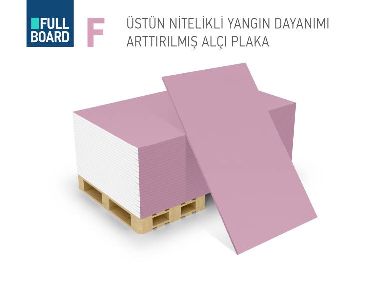 KIRMIZI ALÇI PLAKA (ALÇIPAN) 12,5 MM 120 CM*250 CM 3,00 M2 / AD - YANGINA DAYANIKLI - Görsel 2