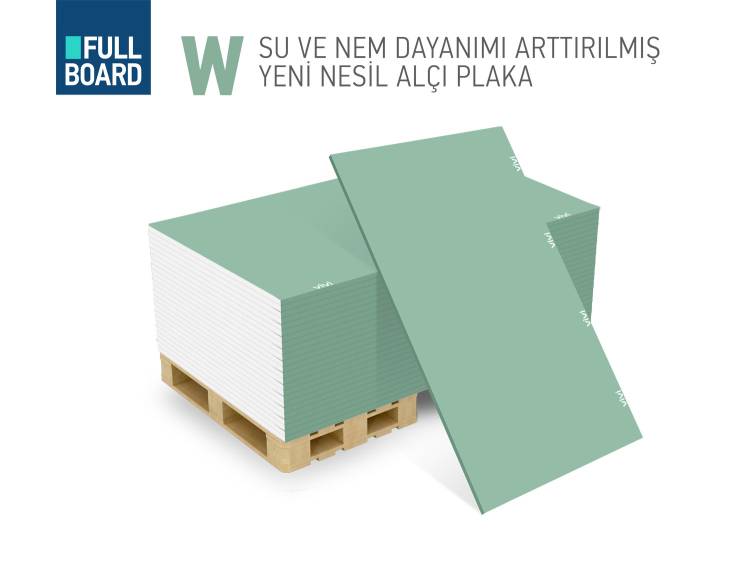 YEŞİL ALÇI PLAKA (ALÇIPAN) 12,5 MM 120 CM*250 CM 3,00 M2 / AD - NEME DAYANIKLI - Görsel 2