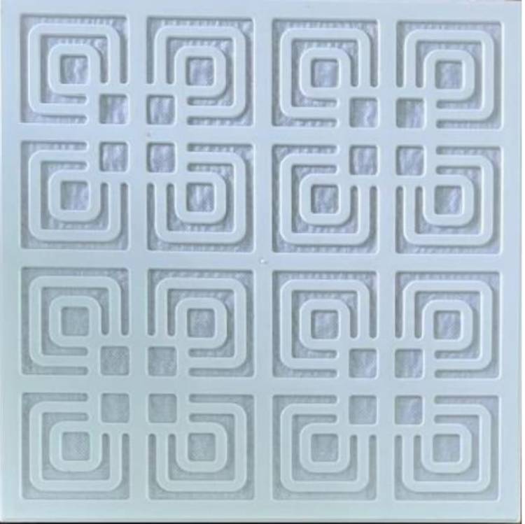 60X60 cm DEKORATİF PLAKA YONCA DESEN BEYAZ ASMA TAVAN-IŞIK GEÇİRGEN - Görsel 2