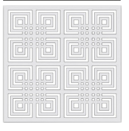 60X60 cm DEKORATİF PLAKA YONCA DESEN BEYAZ ASMA TAVAN-IŞIK GEÇİRGEN