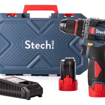 Stechend Sx16-2x2.0 Akülü Kömürsüz Darbeli Matkap 16v 2.0ah 50nm (Çift Akülü)