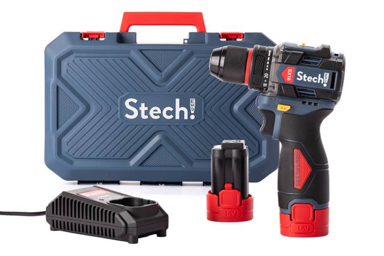 Stechend Sx16-2x2.0 Akülü Kömürsüz Darbeli Matkap 16v 2.0ah 50nm (Çift Akülü)