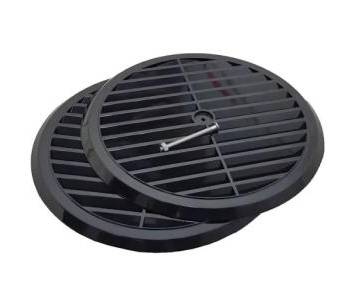 Yuvarlak Doğalgaz Havalandırma Menfezi Siyah